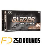 CCI Blazer Brass Ammunition 9MM 115gr FMJ 250