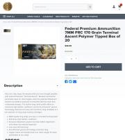 Federal Premium Ammunition 7MM PRC 170 Grain