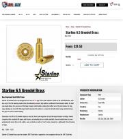 Starline 6 5 Grendel Brass