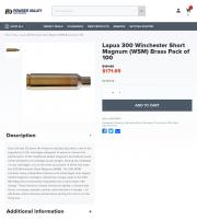 Lapua 300 Winchester Short Magnum WSM Brass Pack