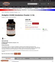 Hodgdon H1000 Smokeless Powder 1 lb