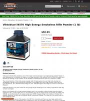 VihtaVuori N570 High Energy Smokeless Rifle