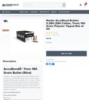 Nosler AccuBond Bullets 0 284 284 Caliber 7mm