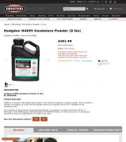 Hodgdon H4895 Smokeless Powder 8 lbs